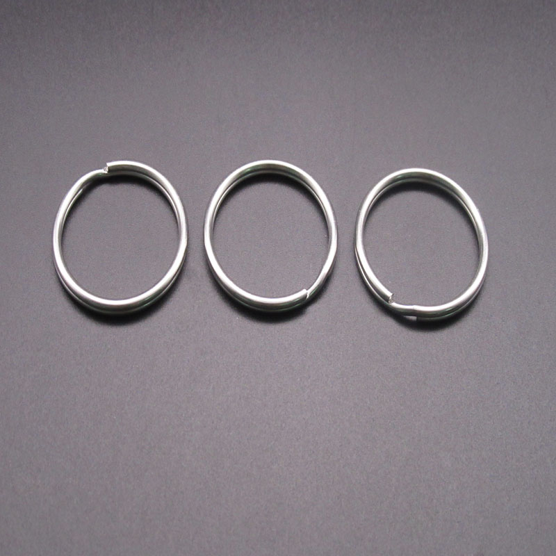 厂家直销工艺品不锈钢双环圈批发 环保耐用时尚大气简约型钥匙环